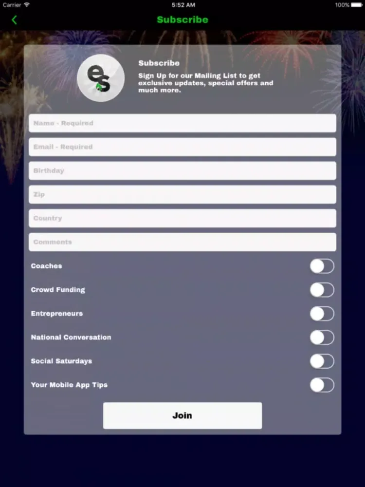 Zrzuty ekranu Economy Spark iPad 