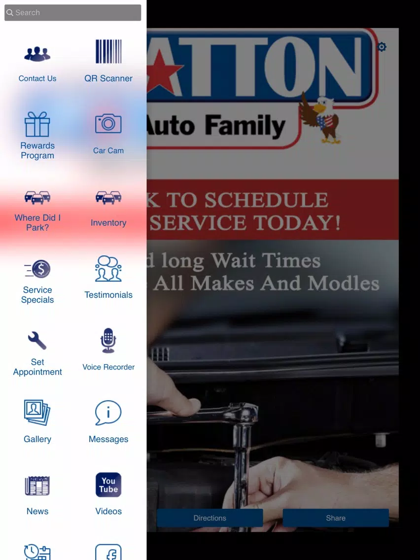 Capturas de tela do Mike Patton Auto Family iPad 