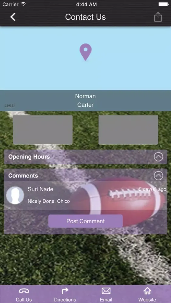 Capturas de pantalla de Women's Flag Football Network