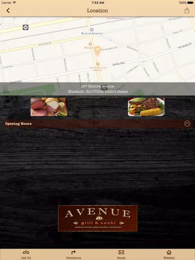 Avenue Grill & Sushi -- NJ Kosher iPad 應用截圖