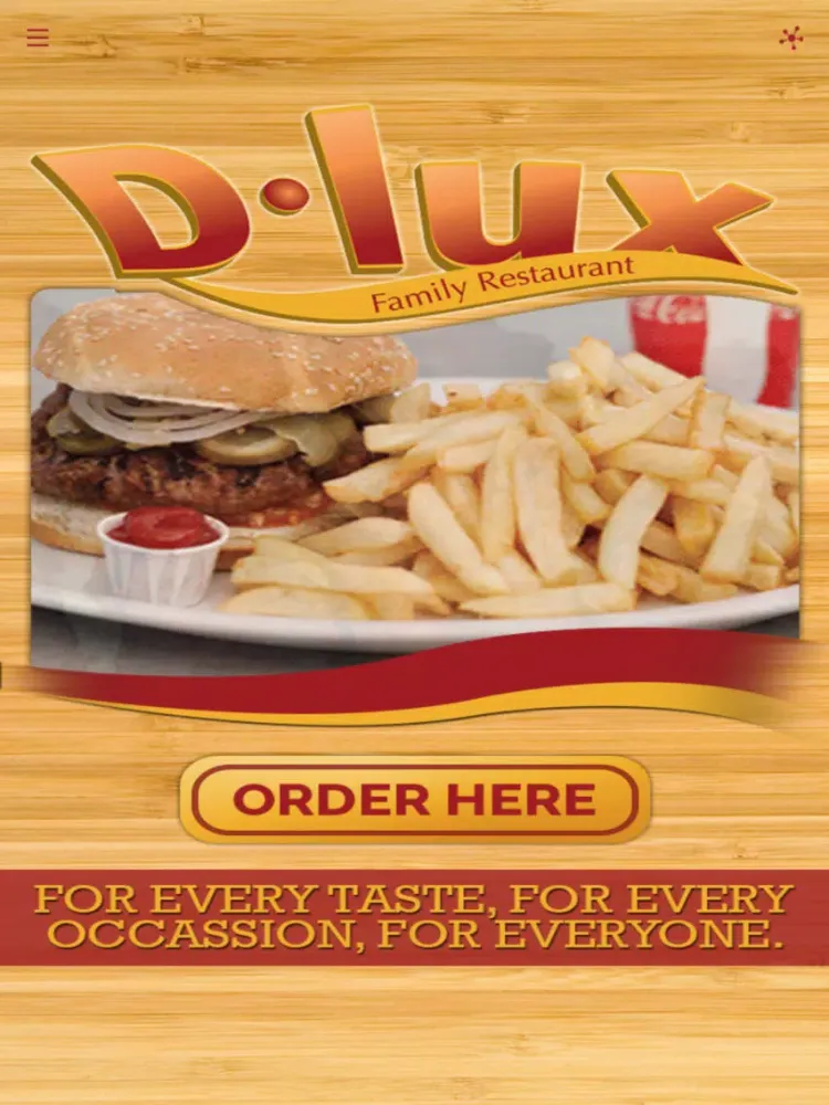 D-Lux Family Restaurant iPad  Screenshots