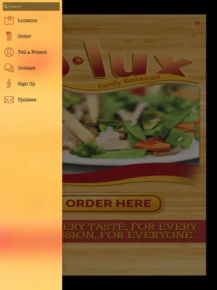 D-Lux Family Restaurant iPad  Screenshots