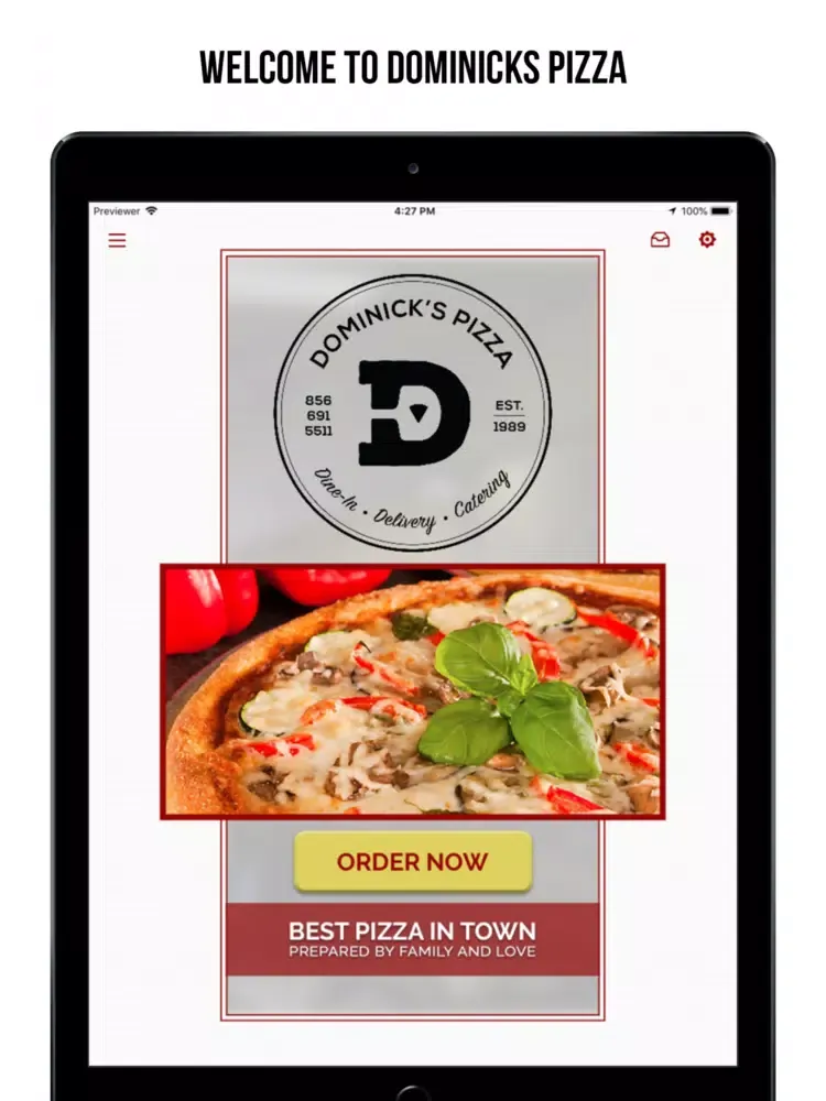 Dominick's Pizza Vineland iPad 應用截圖
