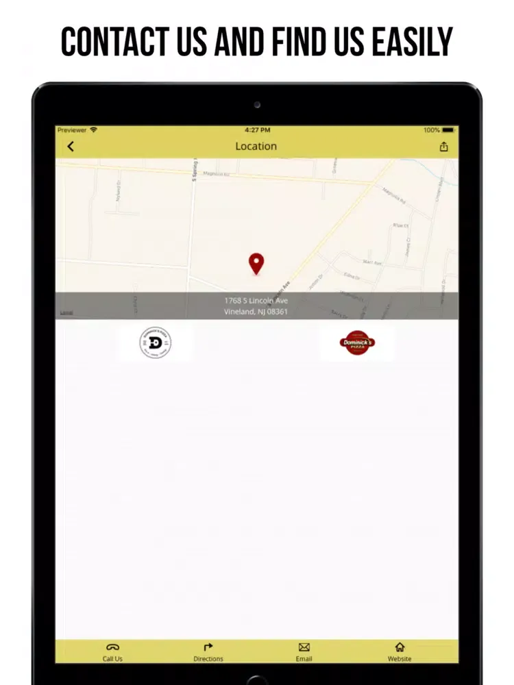Dominick's Pizza Vineland iPad 應用截圖
