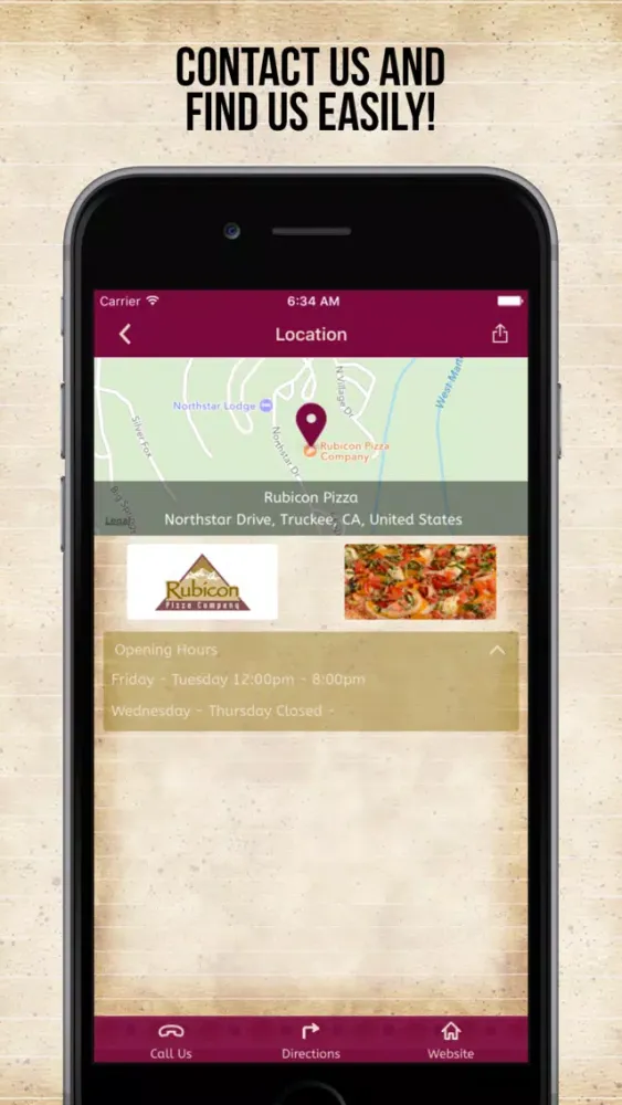 Captures d'écran de Rubicon Pizza Company
