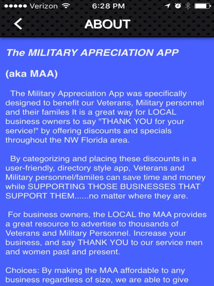 Captures d'écran de MilitaryAppreciationApp iPad 