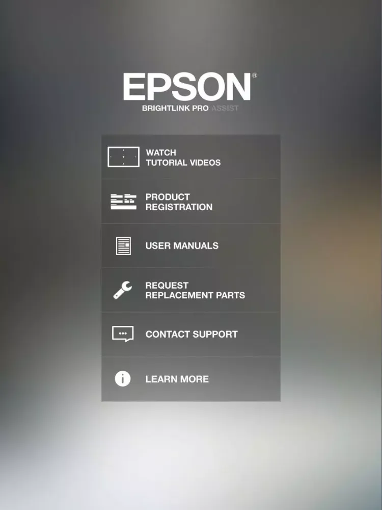 Epson BrightLink Pro Assist iPad  سکرین شاٹس