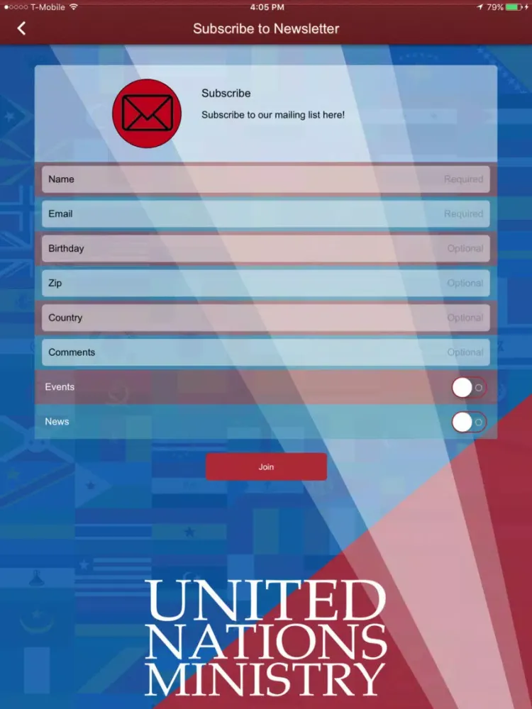 United Nations Ministry iPad  Screenshots