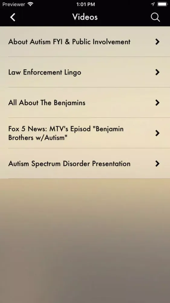Zrzuty ekranu Autism FYI Safety App