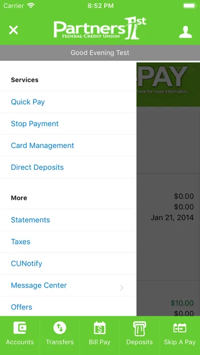 Partners 1st FCU Mobile Screenshots