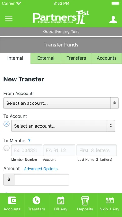 Partners 1st FCU Mobile Screenshots