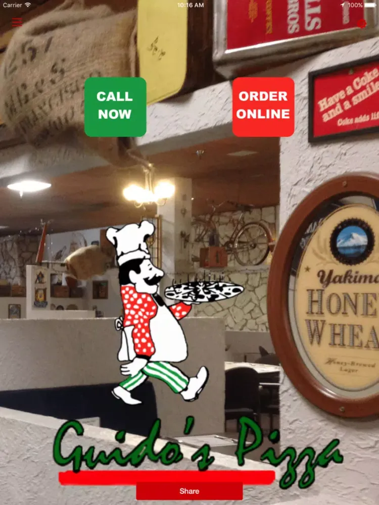 Ảnh chụp màn hình của Guido's Pizza Anchorage iPad 