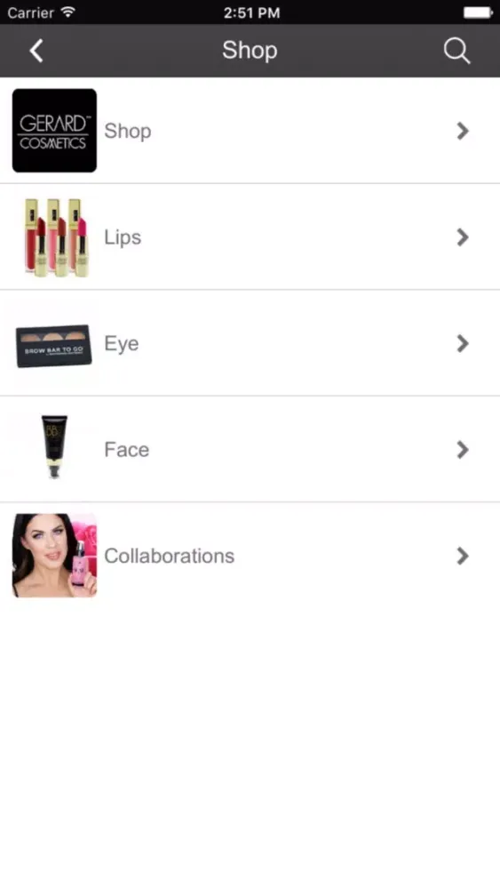 Gerard Cosmetics Ekran Görüntüleri