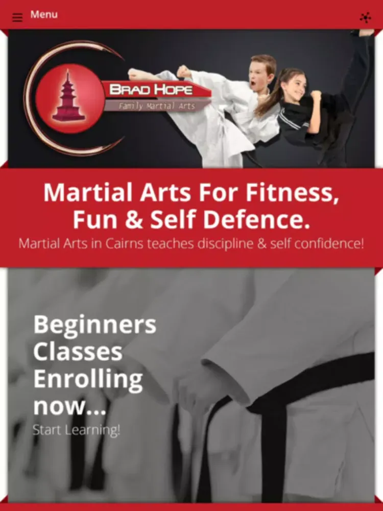 Brad Hope Family Martial Artsx iPad  Screenshots