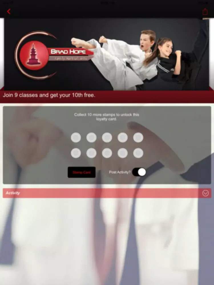 Brad Hope Family Martial Artsx iPad  Screenshots