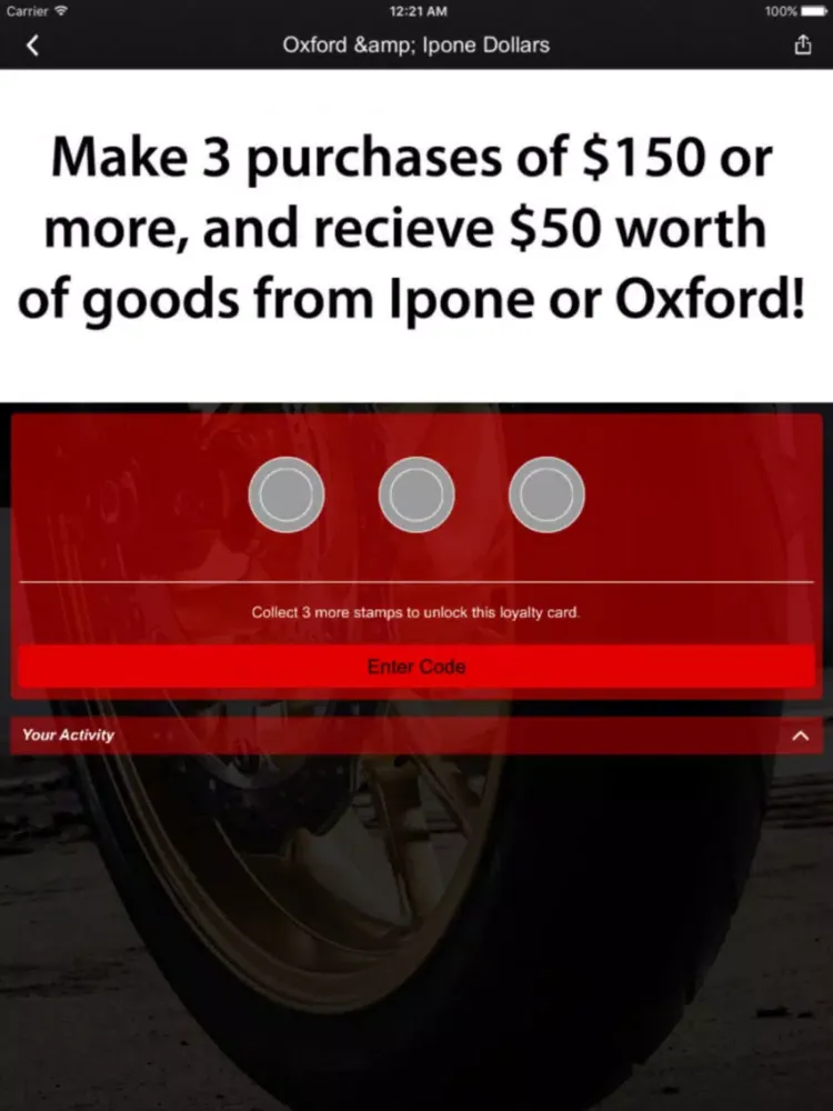 Ảnh chụp màn hình của Canberra Motorcycle Centre iPad 