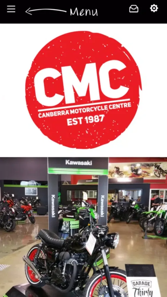 Ảnh chụp màn hình của Canberra Motorcycle Centre