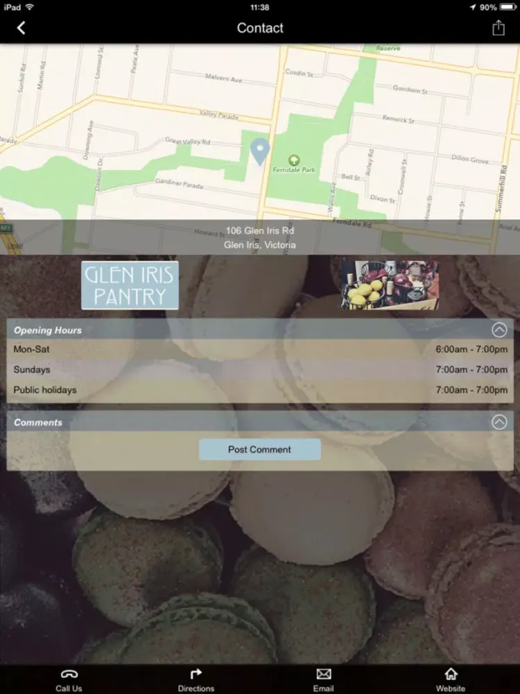 Capturas de pantalla de Glen Iris Pantry. iPad 