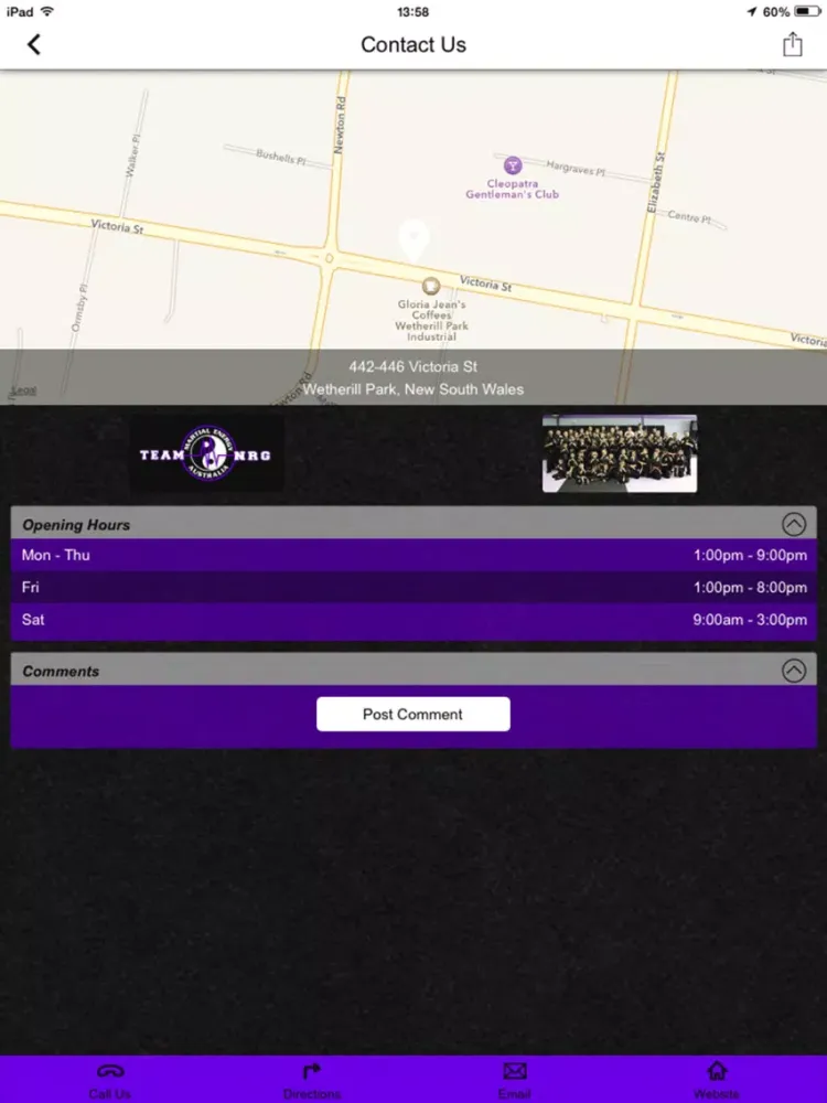 Martial Energy Australia iPad  Ekran Görüntüleri