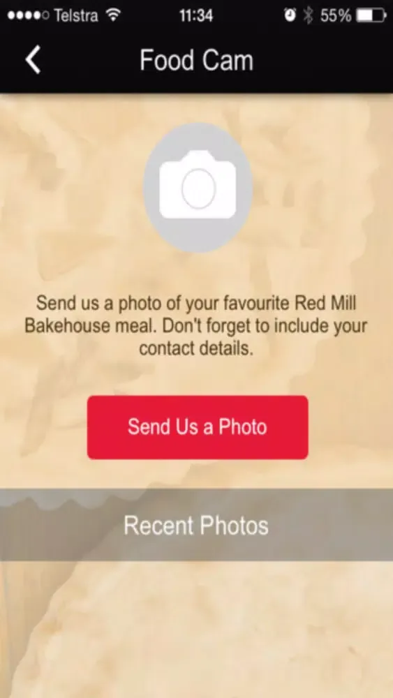 Screenshot di the red mill bakehouse