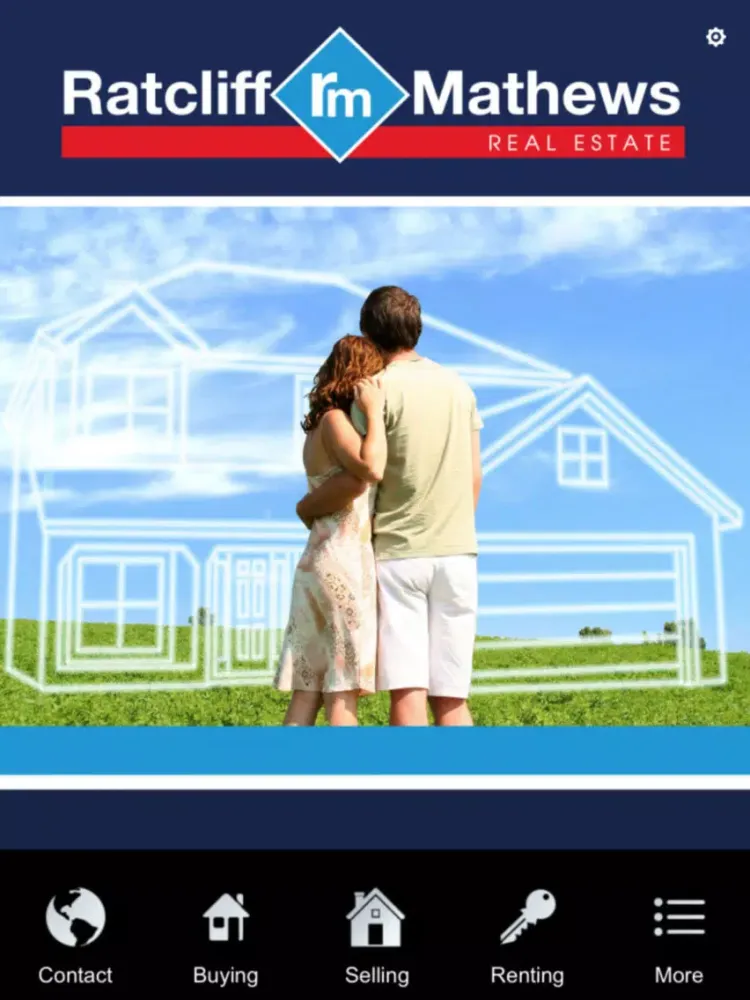 Tangkapan layar Ratcliff Mathews Real Estate iPad 