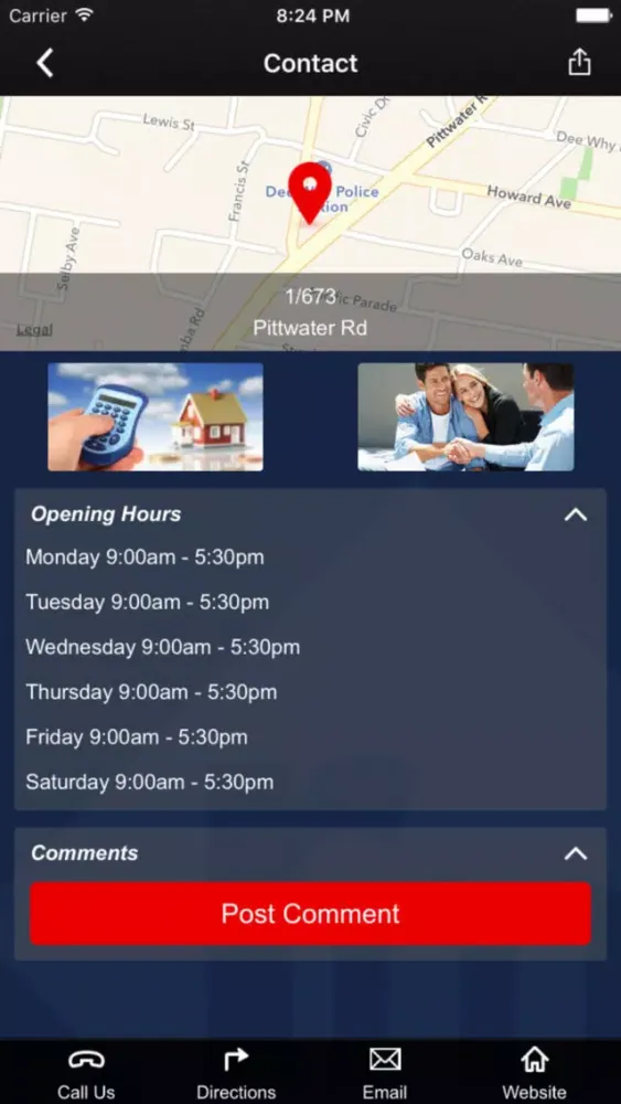 Tangkapan layar Ratcliff Mathews Real Estate