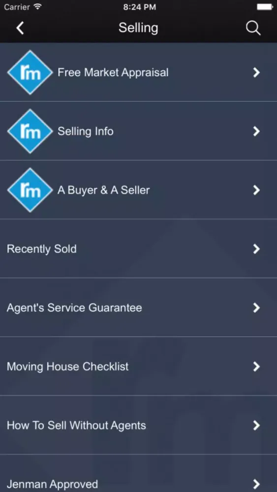 Tangkapan layar Ratcliff Mathews Real Estate