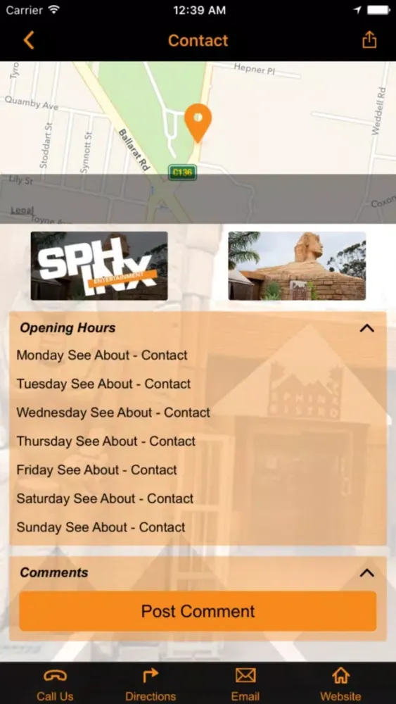 Capturas de tela do Sphinx Hotel