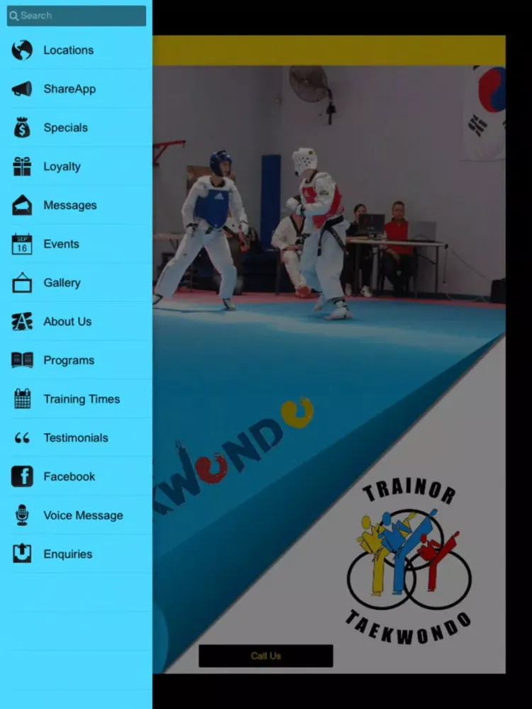 Trainor Taekwondo iPad  Screenshots