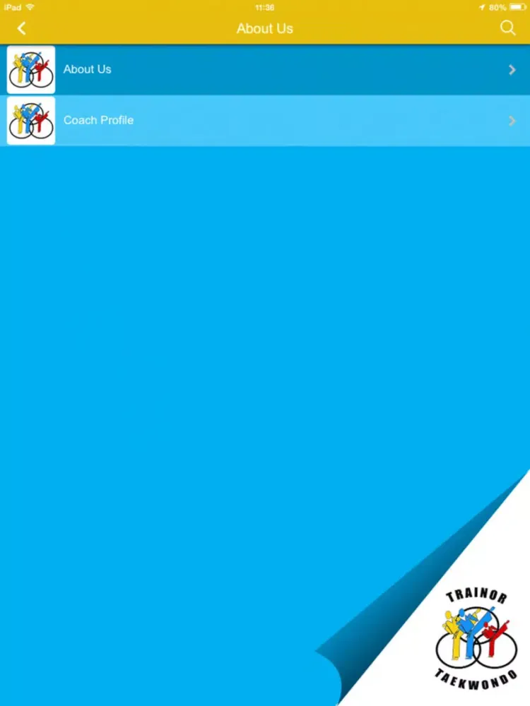 Trainor Taekwondo iPad  Screenshots