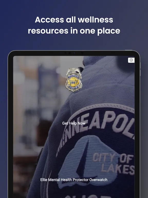 ภาพหน้าจอของ Minneapolis PD Wellness App iPad 