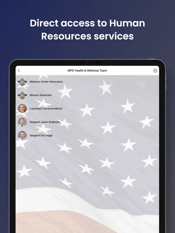 ภาพหน้าจอของ Minneapolis PD Wellness App iPad 