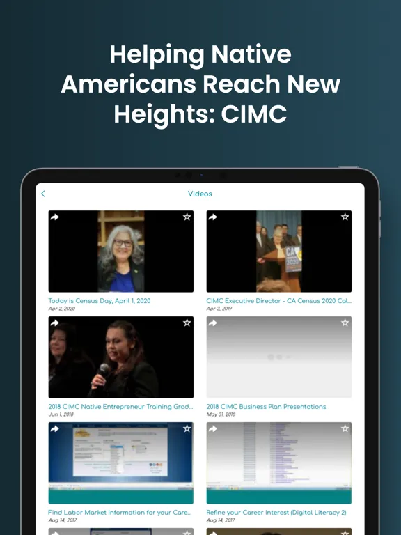 ภาพหน้าจอของ CIMC Inc. iPad 