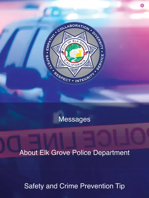 Ảnh chụp màn hình của Elk Grove PD Wellness App iPad 