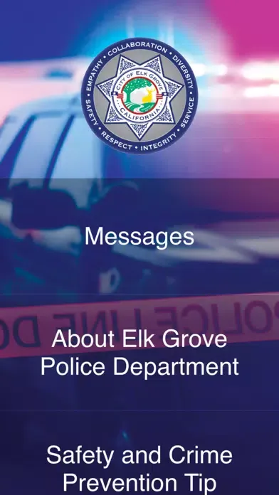 Ảnh chụp màn hình của Elk Grove PD Wellness App