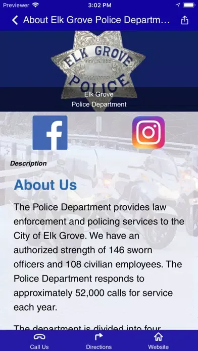 Ảnh chụp màn hình của Elk Grove PD Wellness App