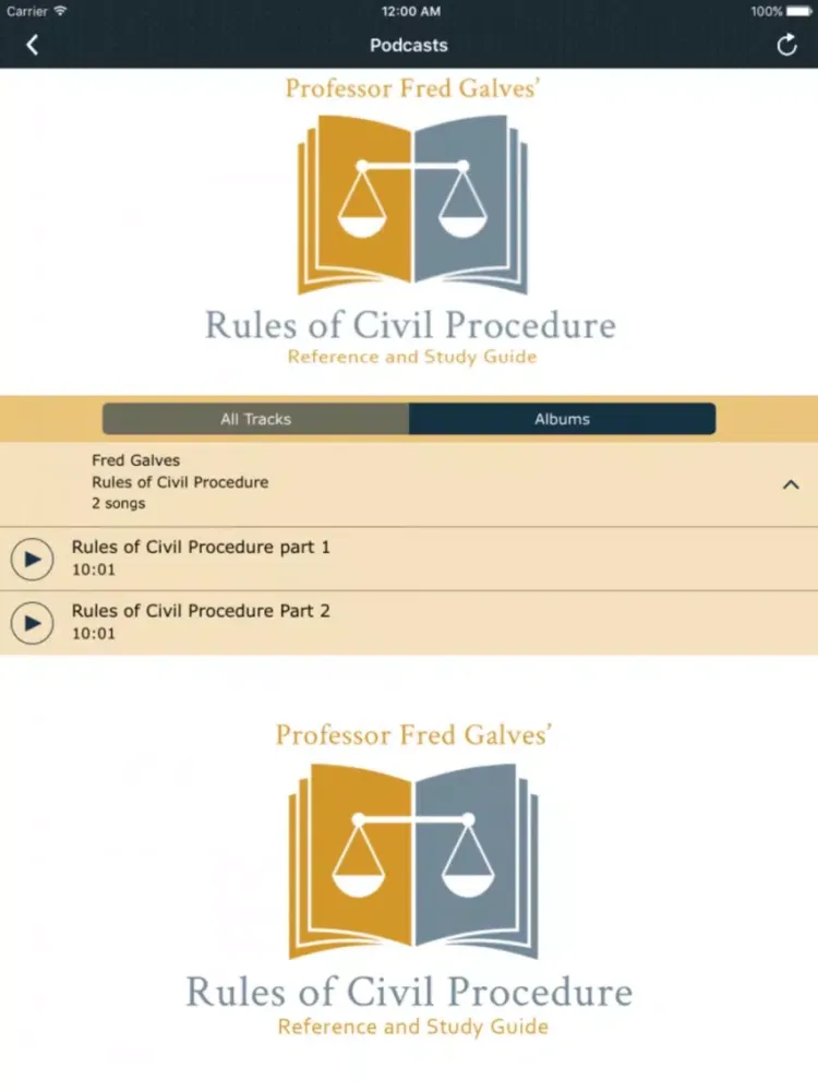Rules of Civil Procedure iPad  Screenshots