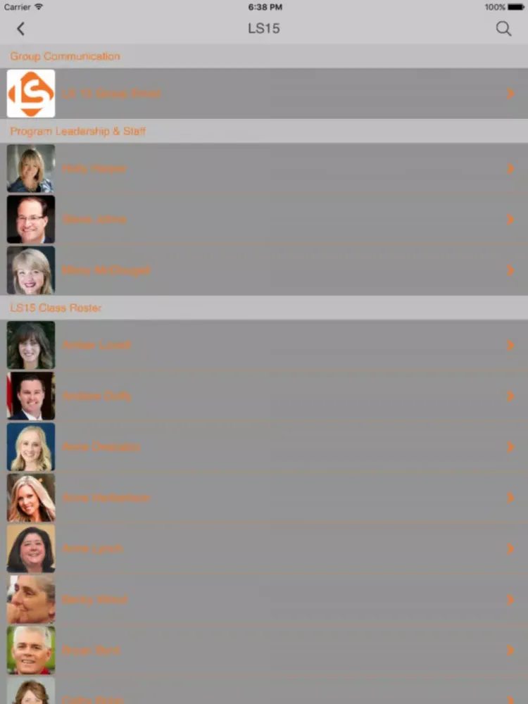 Ảnh chụp màn hình của Leadership Sacramento iPad 