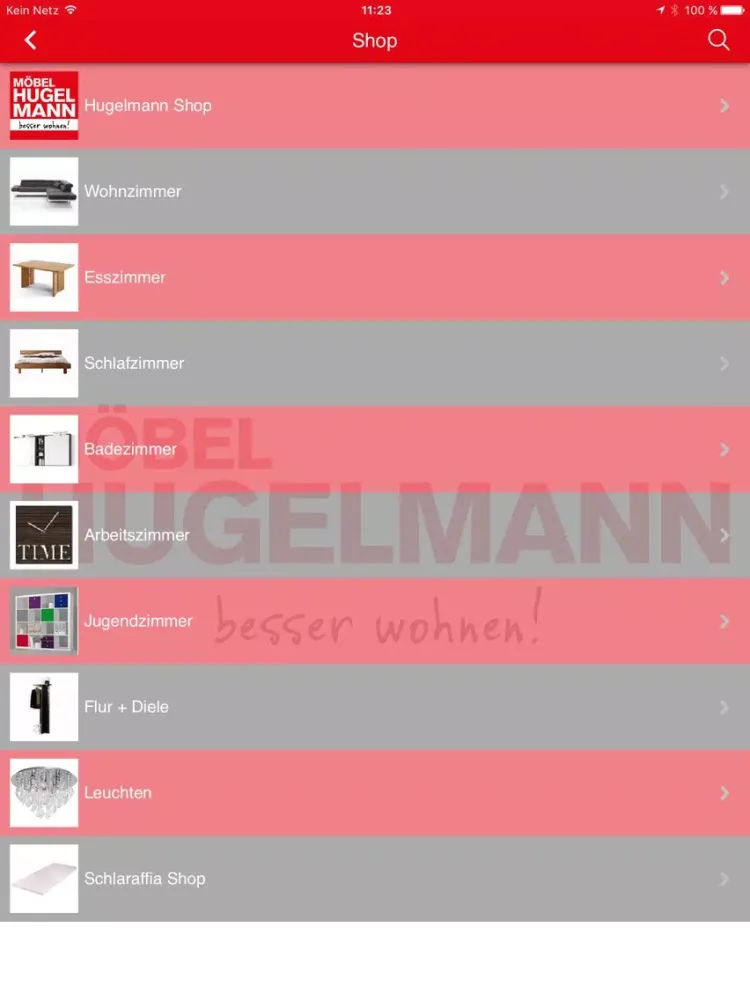Möbel Hugelmann GmbH - Lahr iPad  스크린샷