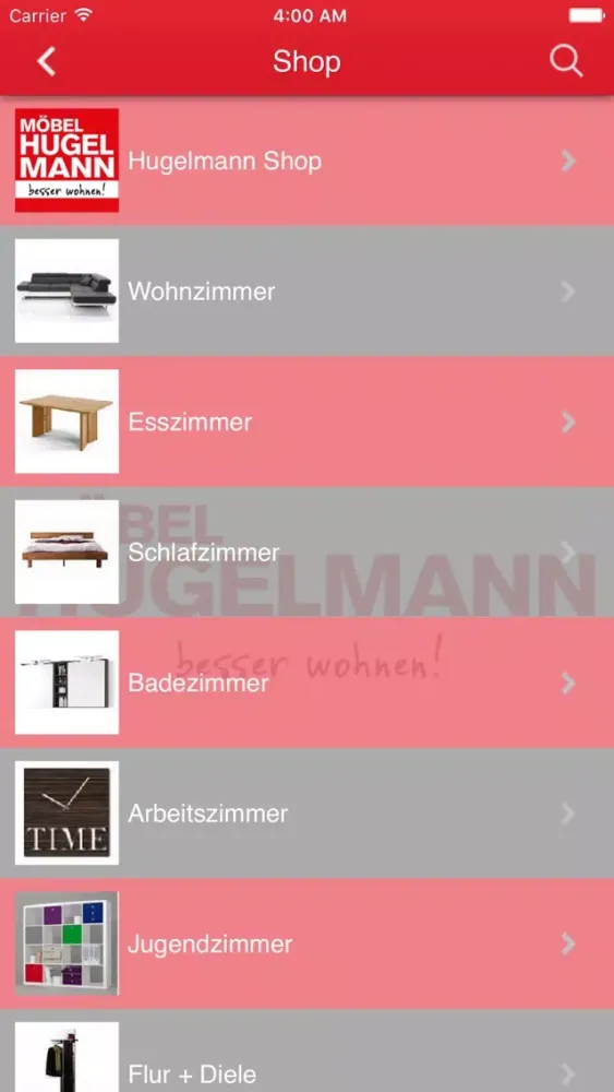 Möbel Hugelmann GmbH - Lahr 스크린샷
