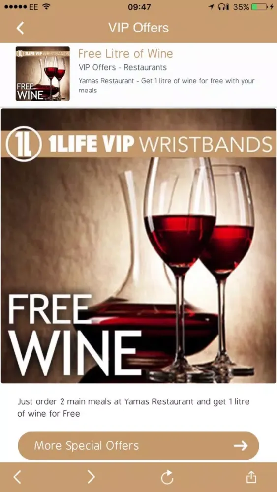 Capturas de pantalla de 1LifeVIP - CRETES BIGGEST VIP Saving Network