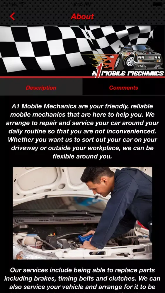 A1 Mobile Mechanic سکرین شاٹس