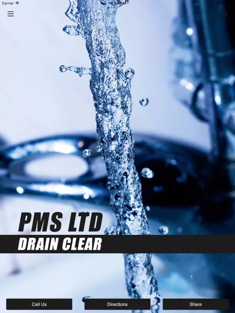 Tangkapan skrin PMS Ltd (Drain Clear) iPad 