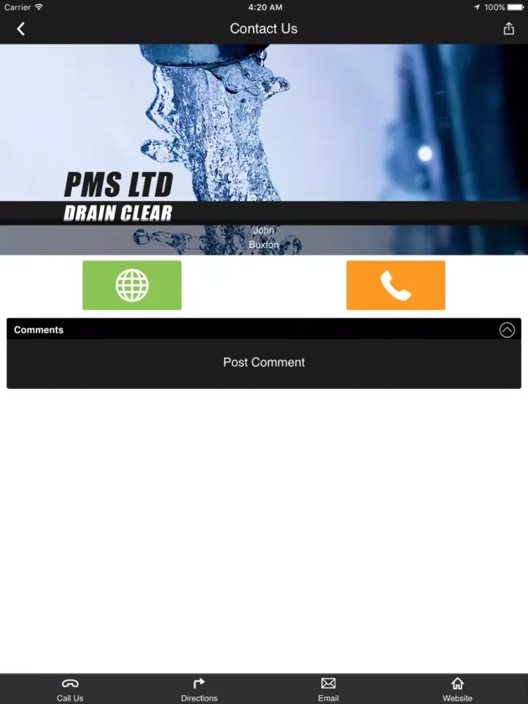 Tangkapan skrin PMS Ltd (Drain Clear) iPad 