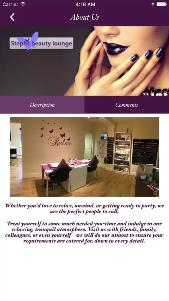 Stephs Beauty Lounge Ekran Görüntüleri