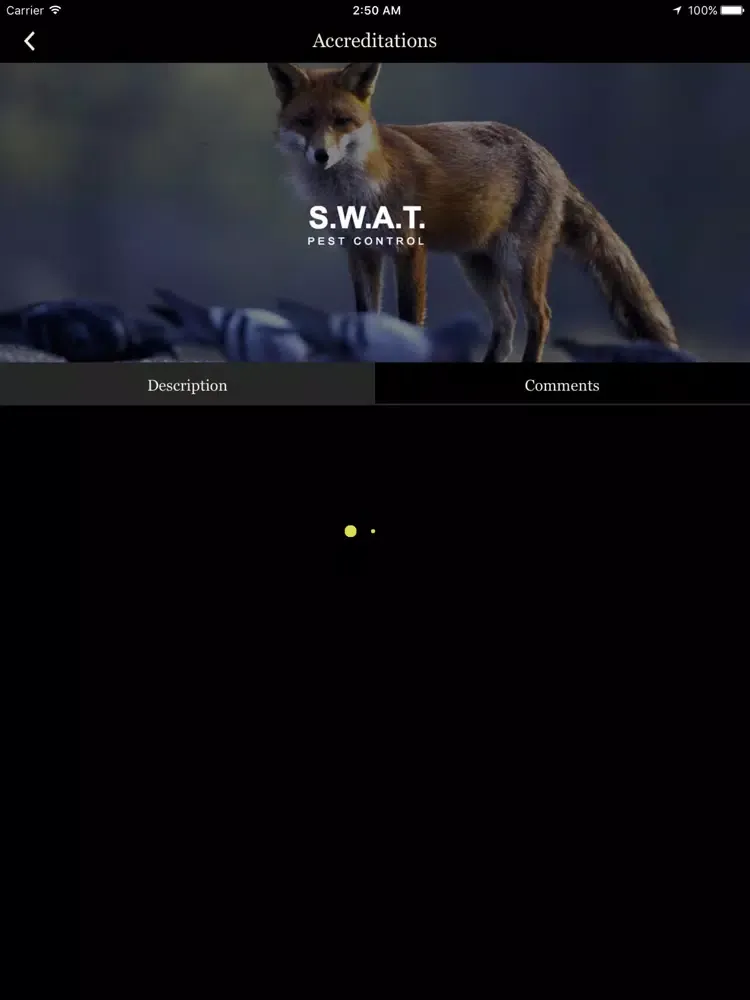 Captures d'écran de SWAT Pest Control Ltd iPad 