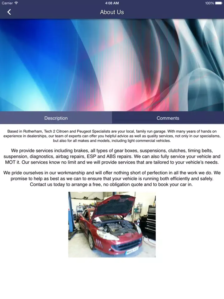 Tech 2 Citroen & Peugeot Specialist iPad  سکرین شاٹس