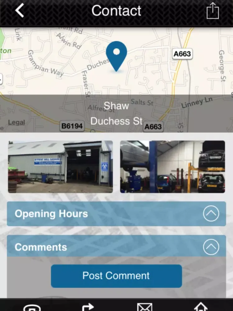Capturas de tela do Trent Mill Garage iPad 