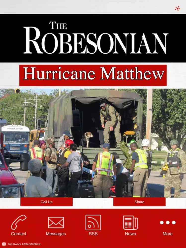 Robesonian Breaking News iPad  Screenshots