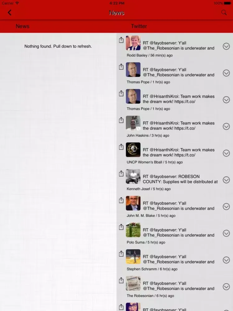 Robesonian Breaking News iPad  Screenshots